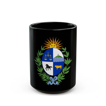 Coat of arms of Uruguay - Black Coffee Mug-15oz-Go Mug Yourself