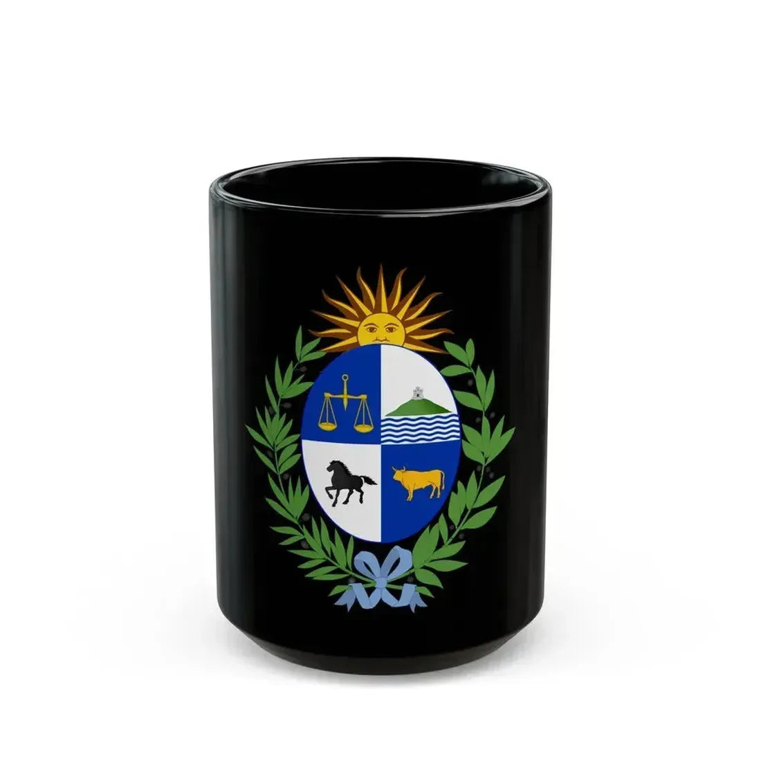 Coat of arms of Uruguay - Black Coffee Mug 15oz - Go Mug Yourself