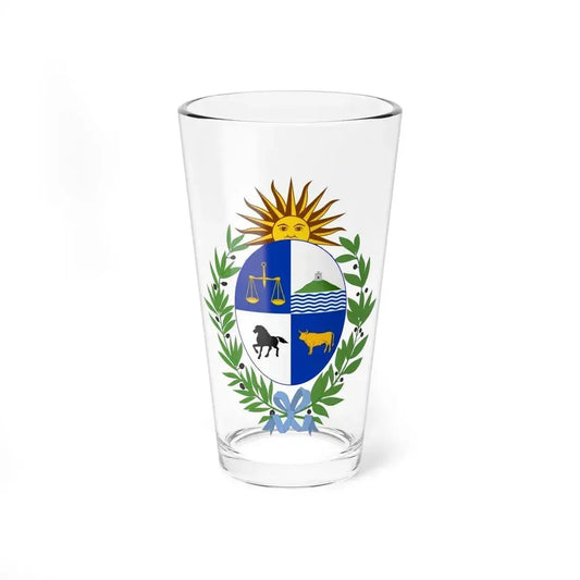 Coat of arms of Uruguay - Pint Glass 16oz 16oz - Go Mug Yourself