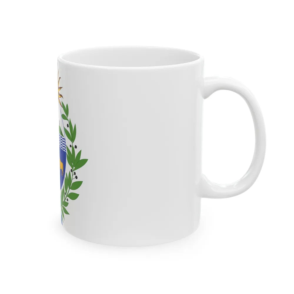 Coat of arms of Uruguay - White Coffee Mug-Go Mug Yourself