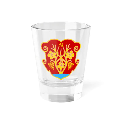 Coat of arms of Uzhhorod Soviet (Ukraine) (Coat of Arms) Shot Glass 1.5oz 1.5oz - Go Mug Yourself