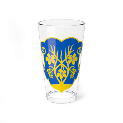 Coat of arms of Uzhhorod (Ukraine) (Coat of Arms) Pint Glass 16oz 16oz - Go Mug Yourself