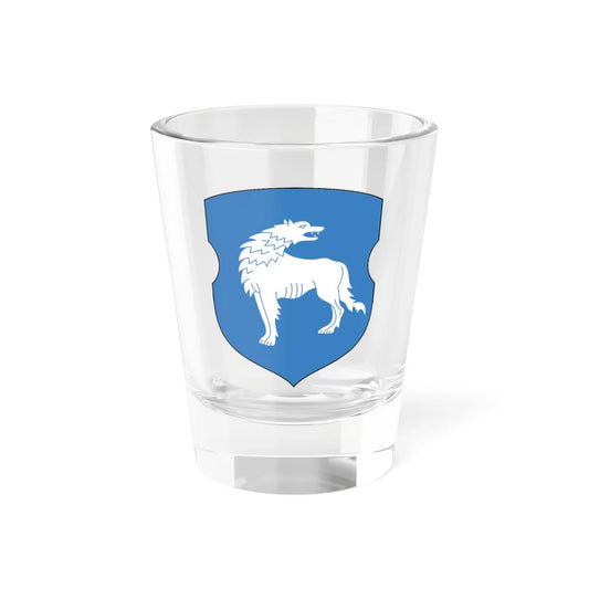 Coat of Arms of Vaŭkavysk Belarus (Belarus) (Coat of Arms) Shot Glass 1.5oz 1.5oz - Go Mug Yourself