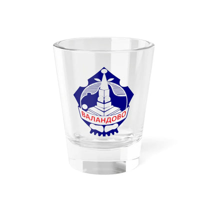 Coat of arms of Valandovo Municipality (North Macedonia) (Coat of Arms) Shot Glass 1.5oz 1.5oz - Go Mug Yourself