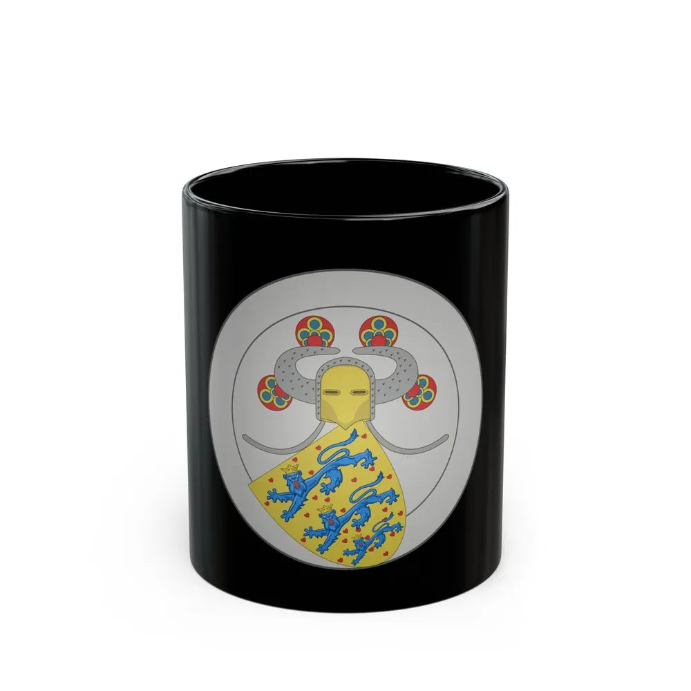 Coat of arms of Valdemar IV of Denmark - Black Coffee Mug-11oz-Go Mug Yourself