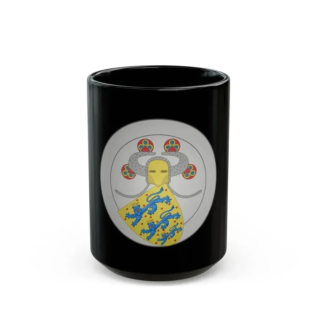 Coat of arms of Valdemar IV of Denmark - Black Coffee Mug 15oz - Go Mug Yourself