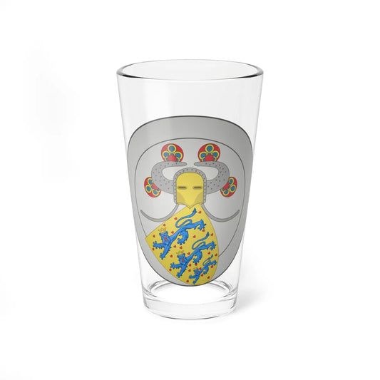 Coat of arms of Valdemar IV of Denmark (Denmark) (Coat of Arms) Pint Glass 16oz 16oz - Go Mug Yourself
