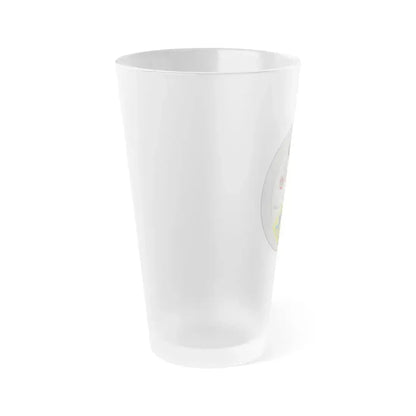 Coat of arms of Valdemar IV of Denmark - Frosted Pint Glass 16oz - Go Mug Yourself