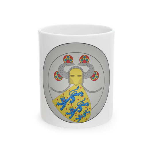 Coat of arms of Valdemar IV of Denmark - White Coffee Mug-11oz-Go Mug Yourself