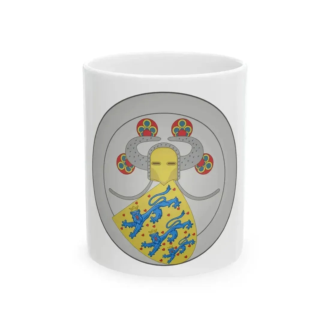Coat of arms of Valdemar IV of Denmark - White Coffee Mug 11oz - Go Mug Yourself