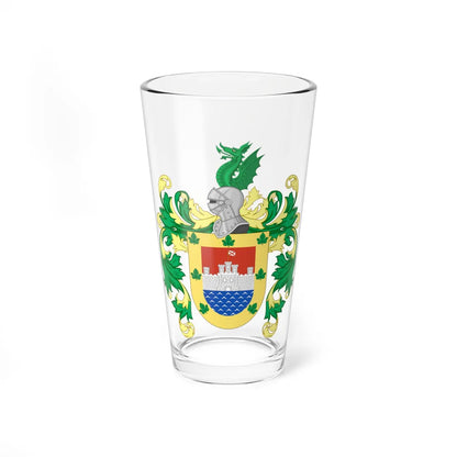 Coat of Arms of Valdivia Chile (Chile) (Coat of Arms) Pint Glass 16oz - Go Mug Yourself