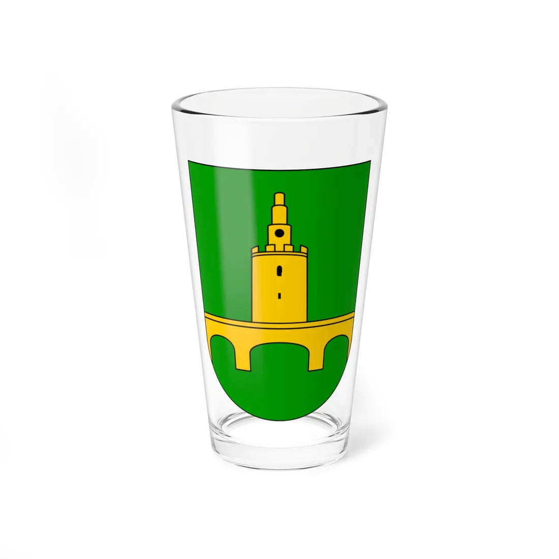 Coat of arms of Valpovo (Croatia) (Coat of Arms) Pint Glass 16oz 16oz - Go Mug Yourself