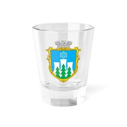 Coat of arms of Varash (Ukraine) (Coat of Arms) Shot Glass 1.5oz 1.5oz - Go Mug Yourself