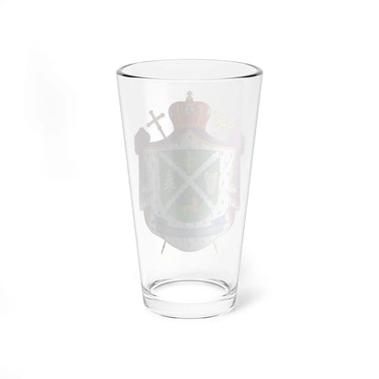 Coat of arms of Vasyl Ivasiuk (Ukraine) (Coat of Arms) Pint Glass 16oz - Go Mug Yourself