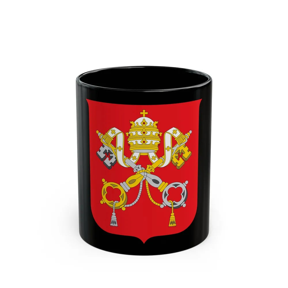 Coat of arms of Vatican City State - Black Coffee Mug-11oz-Go Mug Yourself