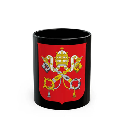 Coat of arms of Vatican City State - Black Coffee Mug-11oz-Go Mug Yourself