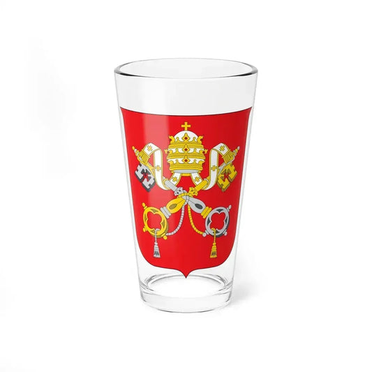 Coat of arms of Vatican City State - Pint Glass 16oz 16oz - Go Mug Yourself