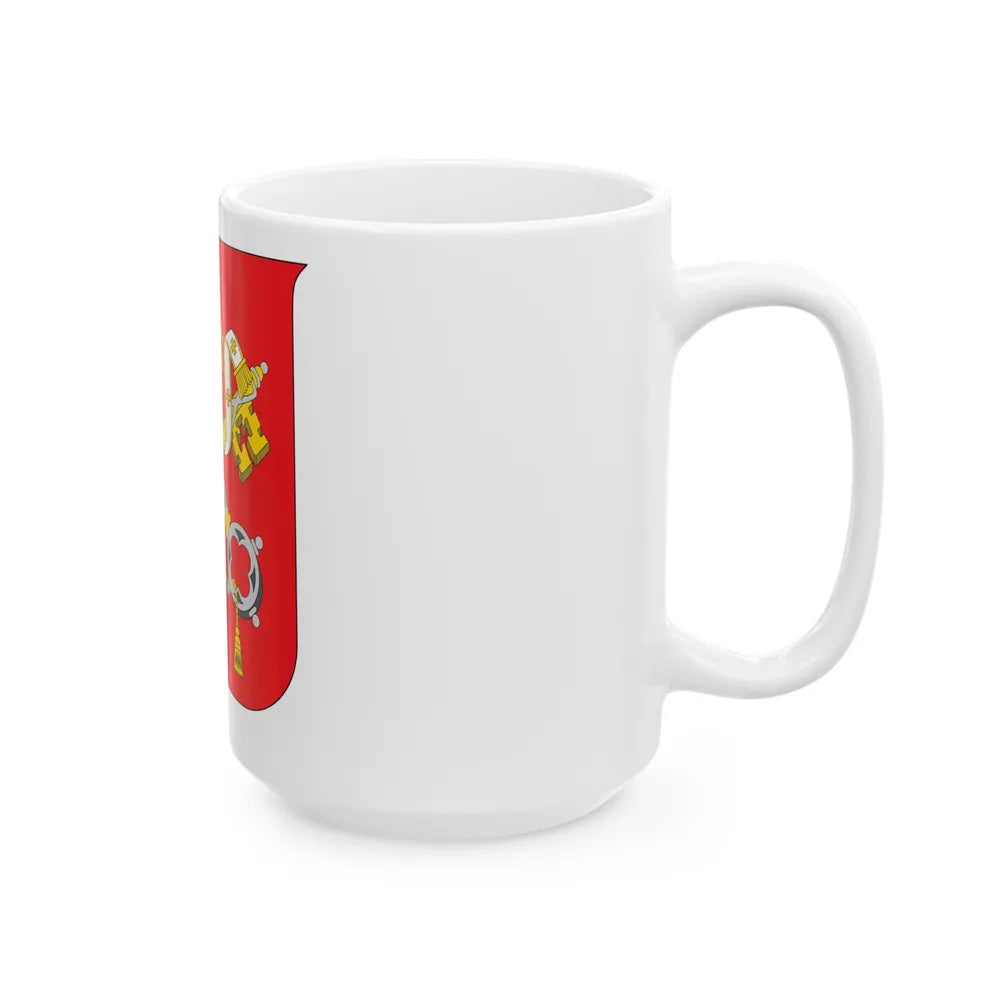 Coat of arms of Vatican City State - White Coffee Mug-Go Mug Yourself