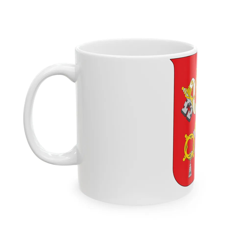 Coat of arms of Vatican City State - White Coffee Mug-Go Mug Yourself