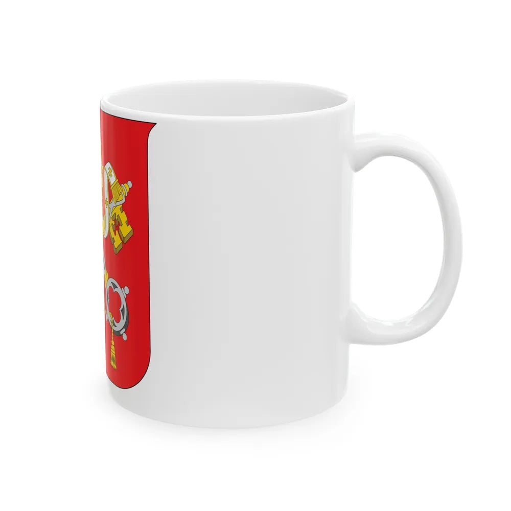 Coat of arms of Vatican City State - White Coffee Mug-Go Mug Yourself