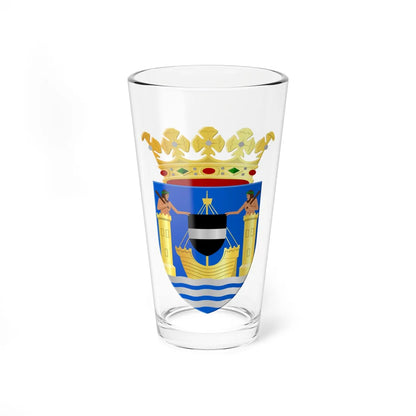 Coat of arms of Veere (Netherlands) (Coat of Arms) Pint Glass 16oz 16oz - Go Mug Yourself