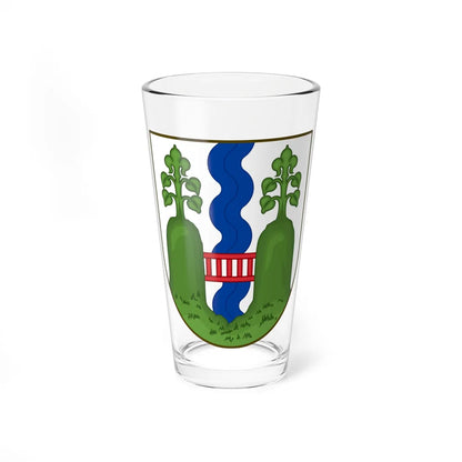Coat of arms of Vejle (Denmark) (Coat of Arms) Pint Glass 16oz 16oz - Go Mug Yourself