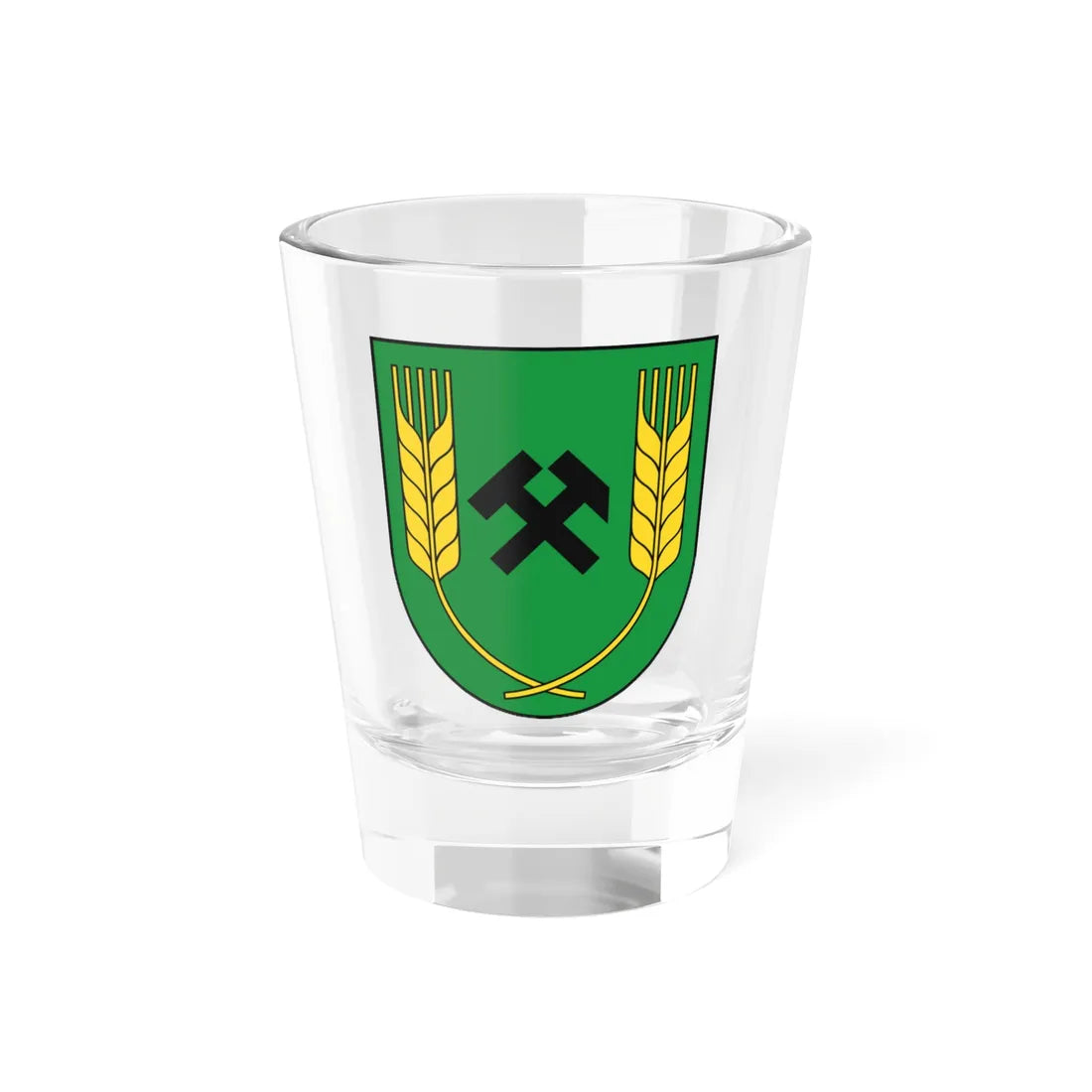 Coat of Arms of Veľký Krtíš (Slovakia) (Coat of Arms) Shot Glass 1.5oz 1.5oz - Go Mug Yourself