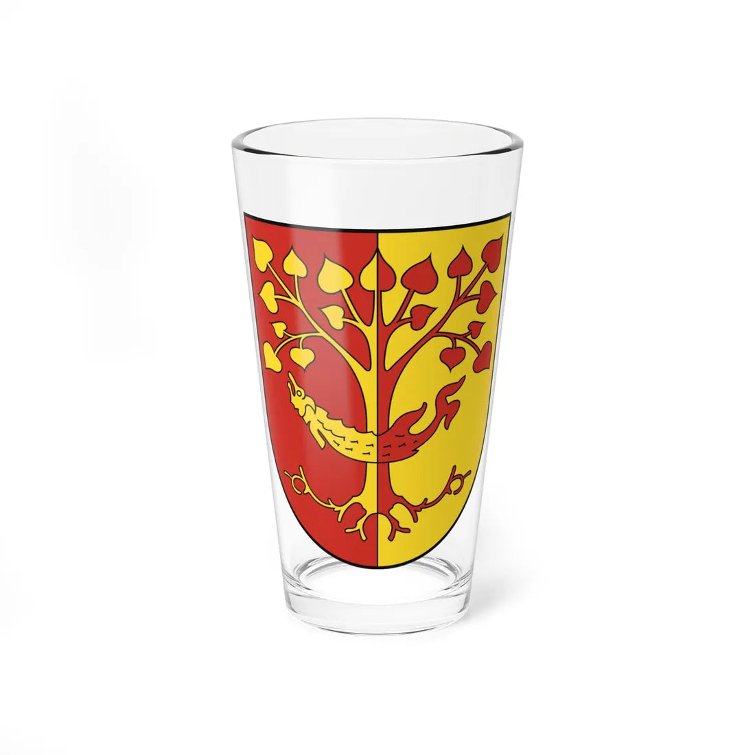 Coat of Arms of Veľký Meder (Slovakia) (Coat of Arms) Pint Glass 16oz 16oz - Go Mug Yourself