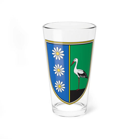 Coat of arms of Velika Polana (Slovenia) (Coat of Arms) Pint Glass 16oz 16oz - Go Mug Yourself