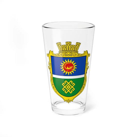 Coat of arms of Velika Severinka (Ukraine) (Coat of Arms) Pint Glass 16oz 16oz - Go Mug Yourself