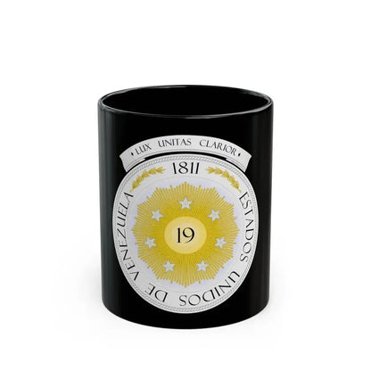 Coat of arms of Venezuela (1810) - Black Coffee Mug 11oz - Go Mug Yourself