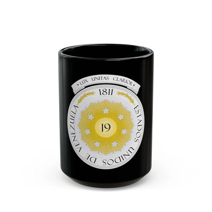 Coat of arms of Venezuela (1810) - Black Coffee Mug-15oz-Go Mug Yourself