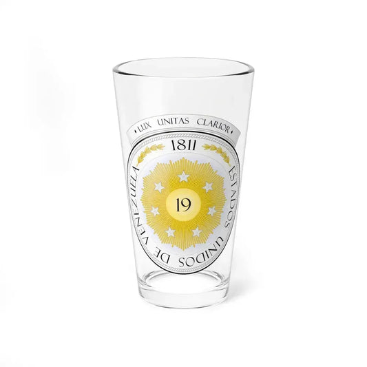 Coat of arms of Venezuela (1810) - Pint Glass 16oz 16oz - Go Mug Yourself
