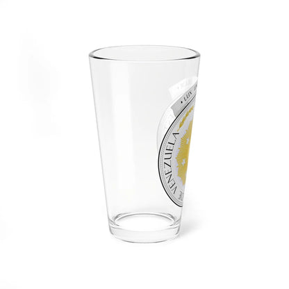 Coat of arms of Venezuela 1810 (Venezuela) (Coat of Arms) Pint Glass 16oz - Go Mug Yourself