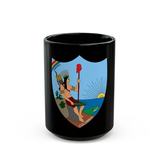 Coat of arms of Venezuela (1811) - Black Coffee Mug-15oz-Go Mug Yourself