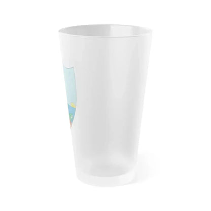 Coat of arms of Venezuela (1811) - Frosted Pint Glass 16oz - Go Mug Yourself