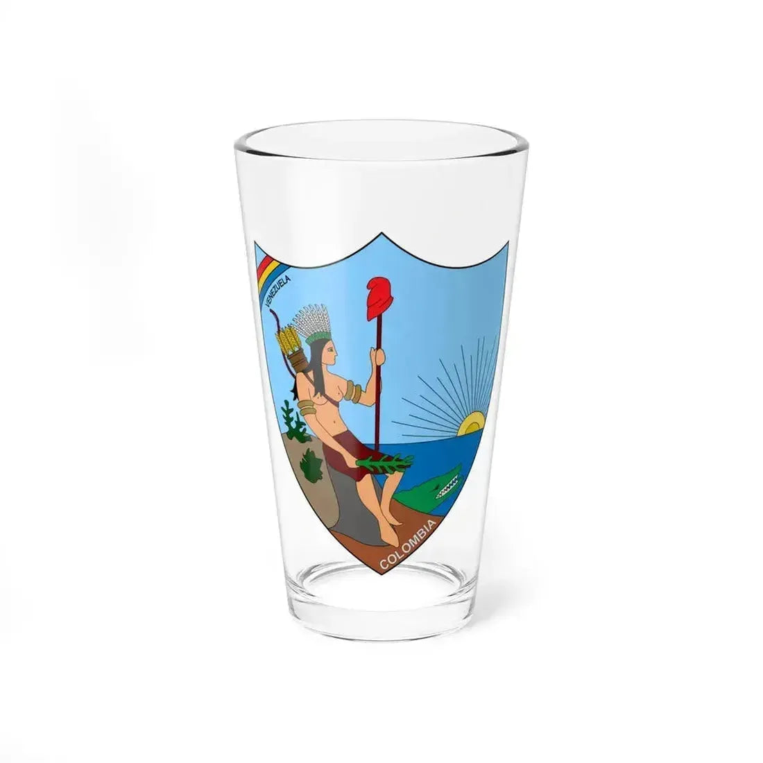 Coat of arms of Venezuela (1811) - Pint Glass 16oz - Go Mug Yourself