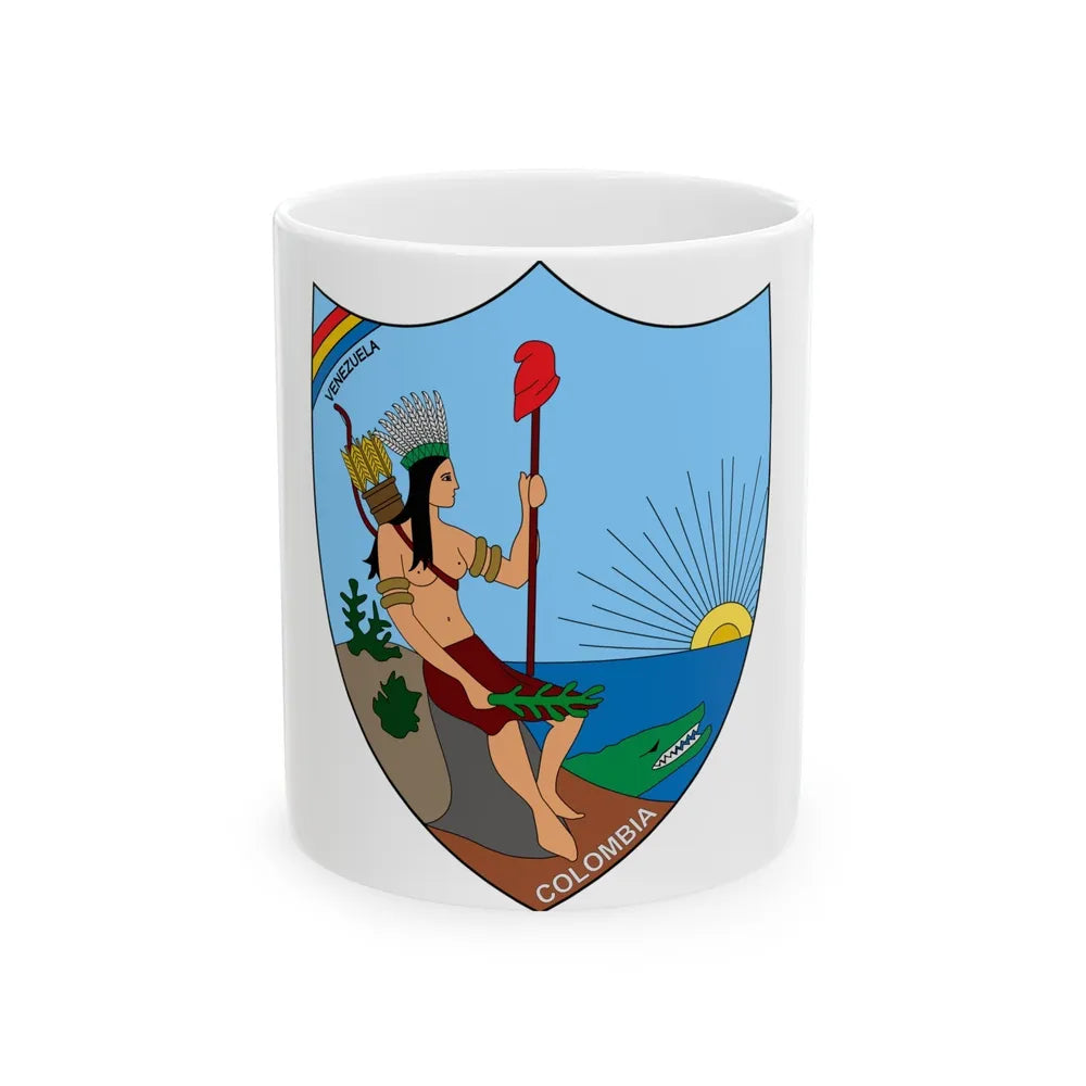 Coat of arms of Venezuela (1811) - White Coffee Mug-11oz-Go Mug Yourself