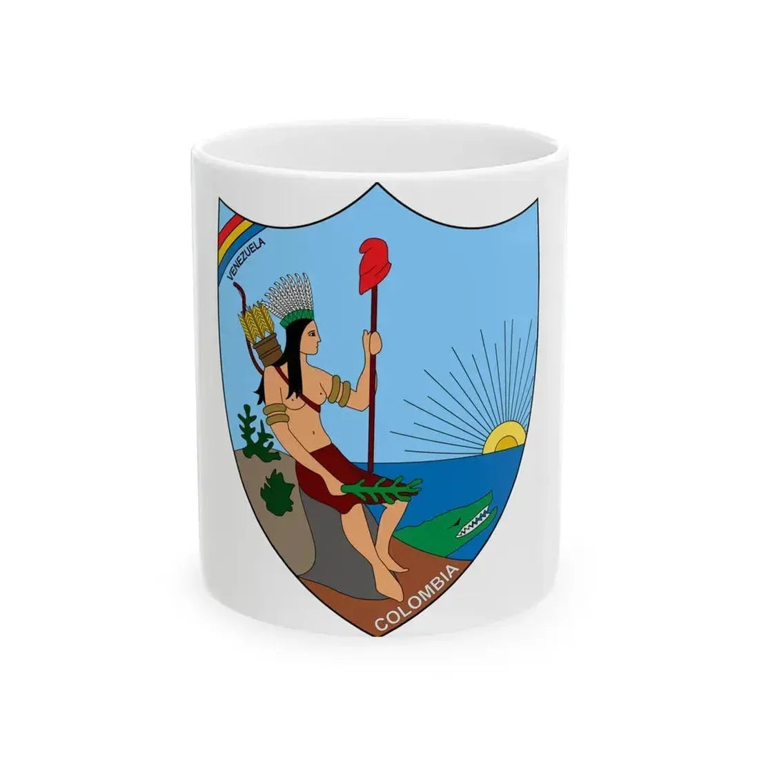 Coat of arms of Venezuela (1811) - White Coffee Mug 11oz - Go Mug Yourself