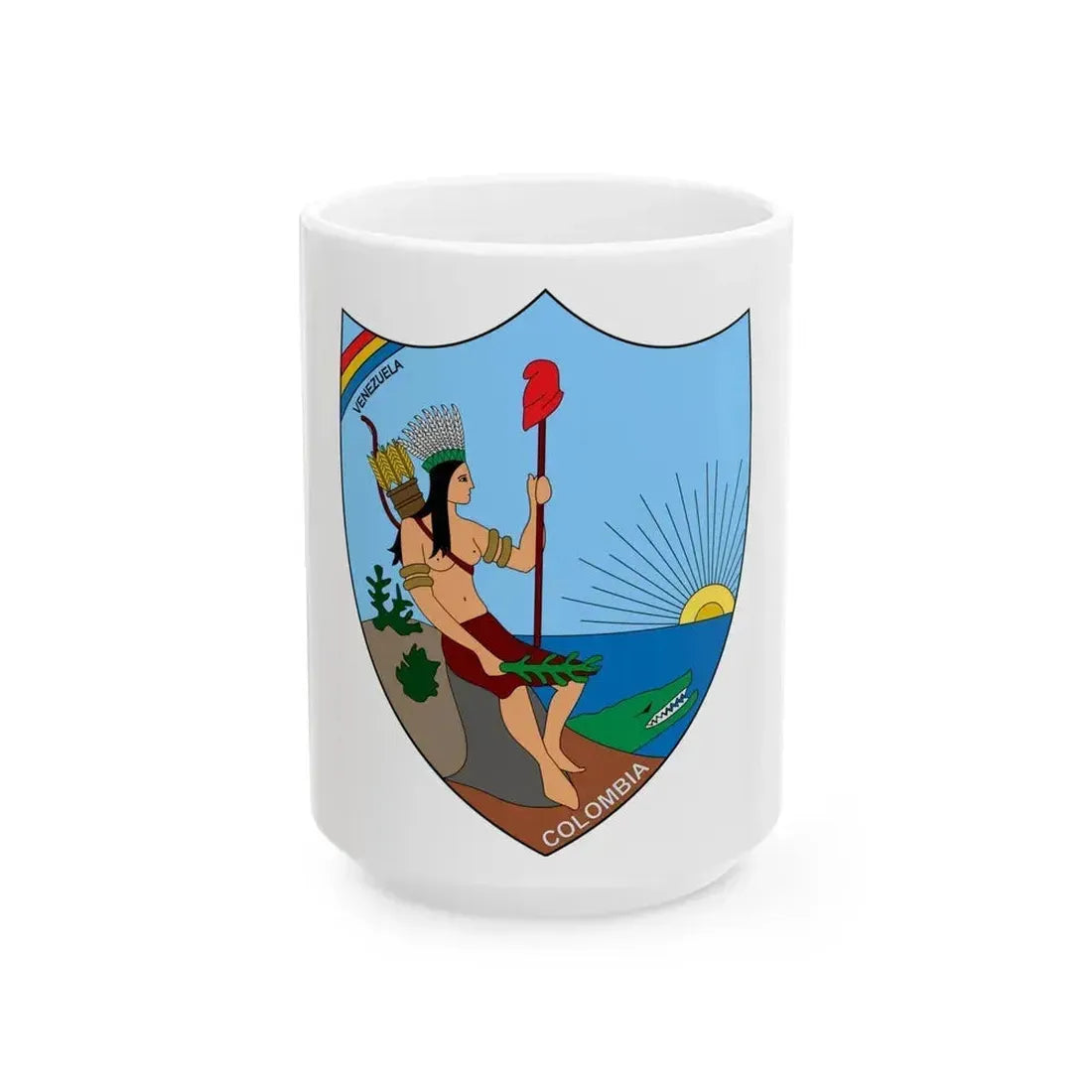 Coat of arms of Venezuela (1811) - White Coffee Mug 15oz - Go Mug Yourself