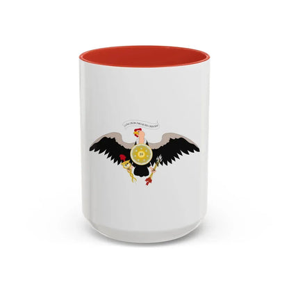 Coat of arms of Venezuela (1812) - Accent Coffee Mug 15oz Red - Go Mug Yourself