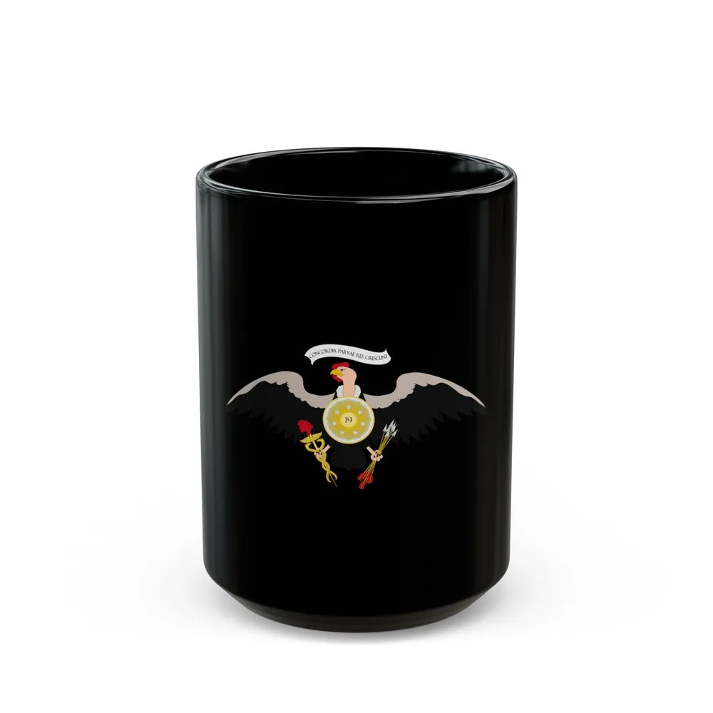 Coat of arms of Venezuela (1812) - Black Coffee Mug-15oz-Go Mug Yourself