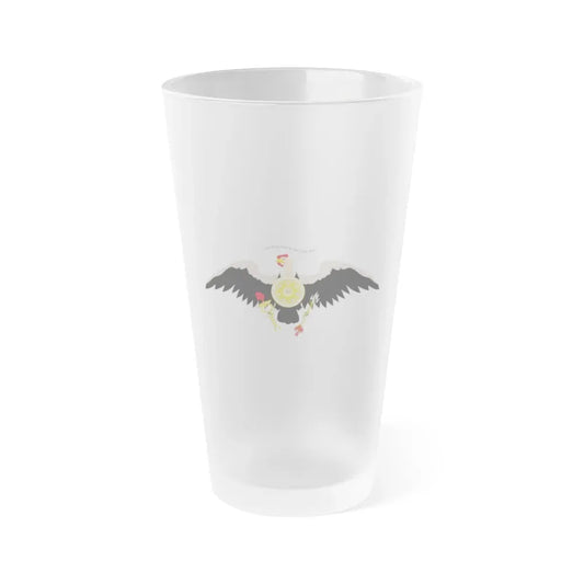 Coat of arms of Venezuela (1812) - Frosted Pint Glass 16oz Default Title - Go Mug Yourself