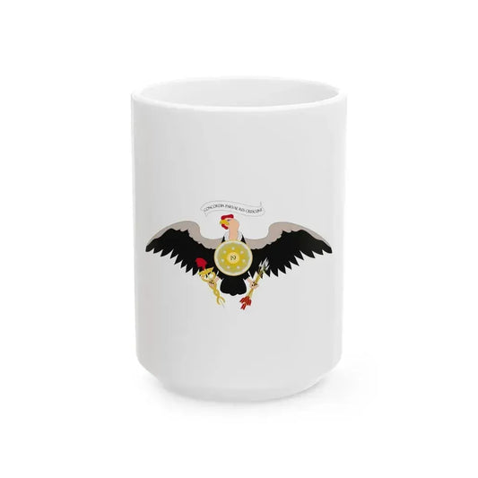 Coat of arms of Venezuela (1812) - White Coffee Mug 15oz - Go Mug Yourself