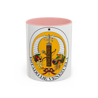 Coat of arms of Venezuela (1830-1836) - Accent Coffee Mug 11oz Pink - Go Mug Yourself