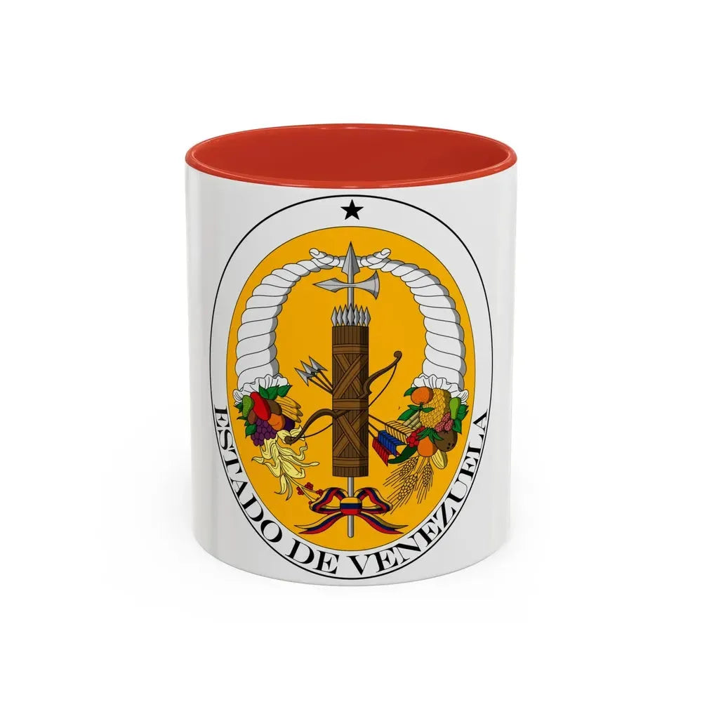 Coat of arms of Venezuela (1830-1836) - Accent Coffee Mug 11oz Red - Go Mug Yourself