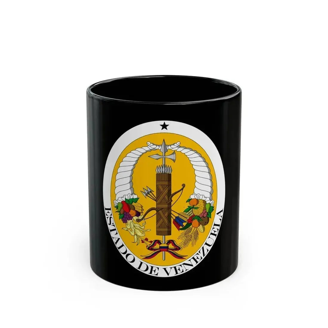 Coat of arms of Venezuela (1830-1836) - Black Coffee Mug 11oz - Go Mug Yourself
