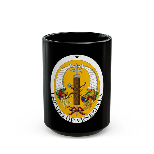 Coat of arms of Venezuela (1830-1836) - Black Coffee Mug-15oz-Go Mug Yourself