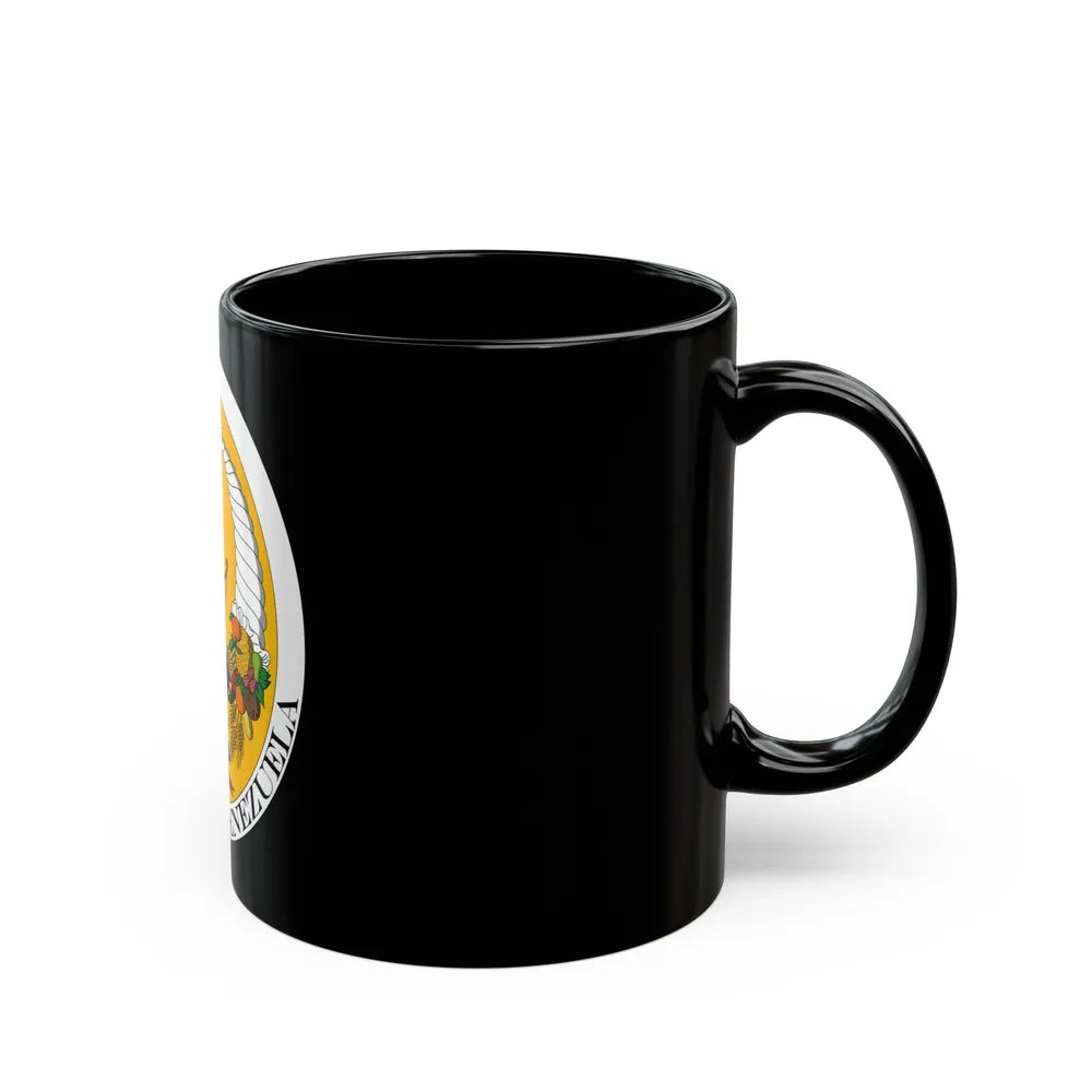 Coat of arms of Venezuela (1830-1836) - Black Coffee Mug-Go Mug Yourself