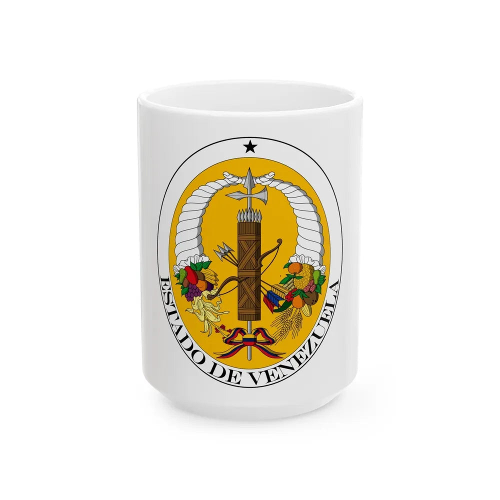 Coat of arms of Venezuela (1830-1836) - White Coffee Mug-15oz-Go Mug Yourself